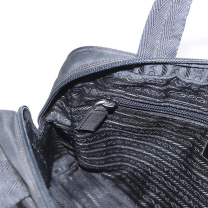 Prada Bowling Shoulder Bag Tessuto, BLACK, NYLON, Shoulder bag