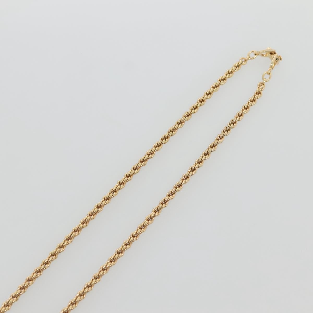 Christian Dior CD Round Pendant Necklace Metal, GOLD, METAL, Necklace