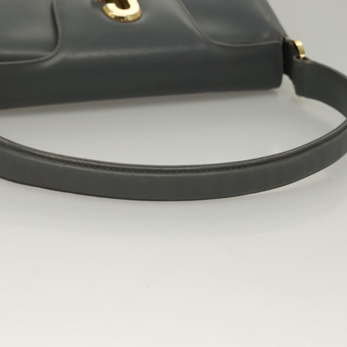 Gucci 1973 Top Handle Bag Leather, GRAY, LEATHER, Handbag