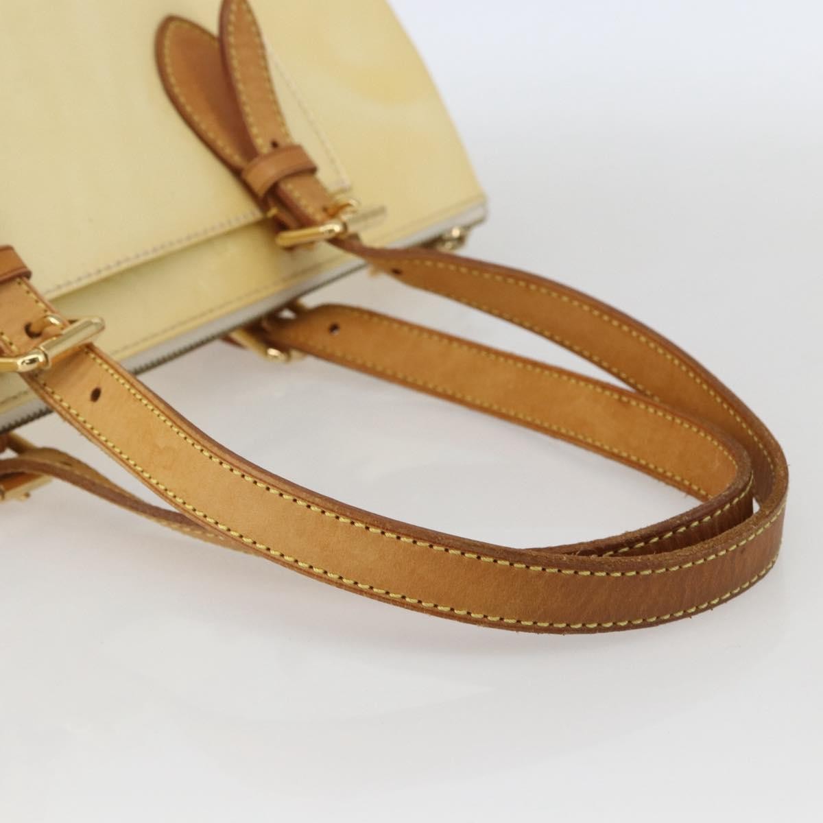 Louis Vuitton Rosewood Avenue Handbag Monogram Vernis, BEIGE, PATENT_LEATHER, Handbag