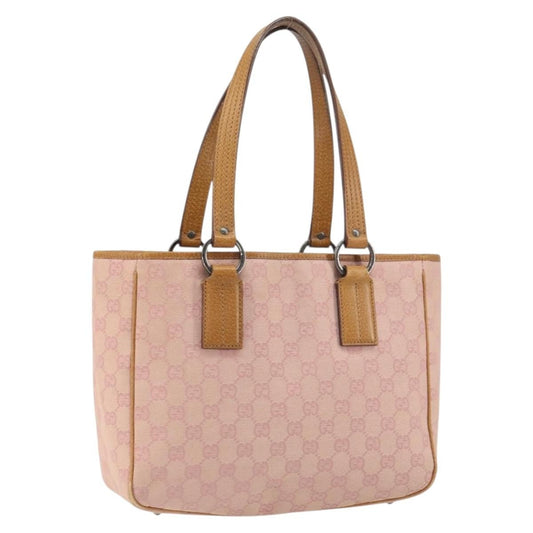 Gucci Vintage Open Tote GG Canvas, PINK, CANVAS, Tote bag