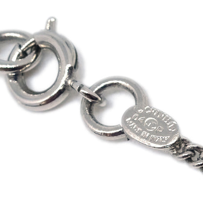 Chanel CC and Heart Pendant Necklace Metal, SILVER, SILVER_PLATED, Necklace