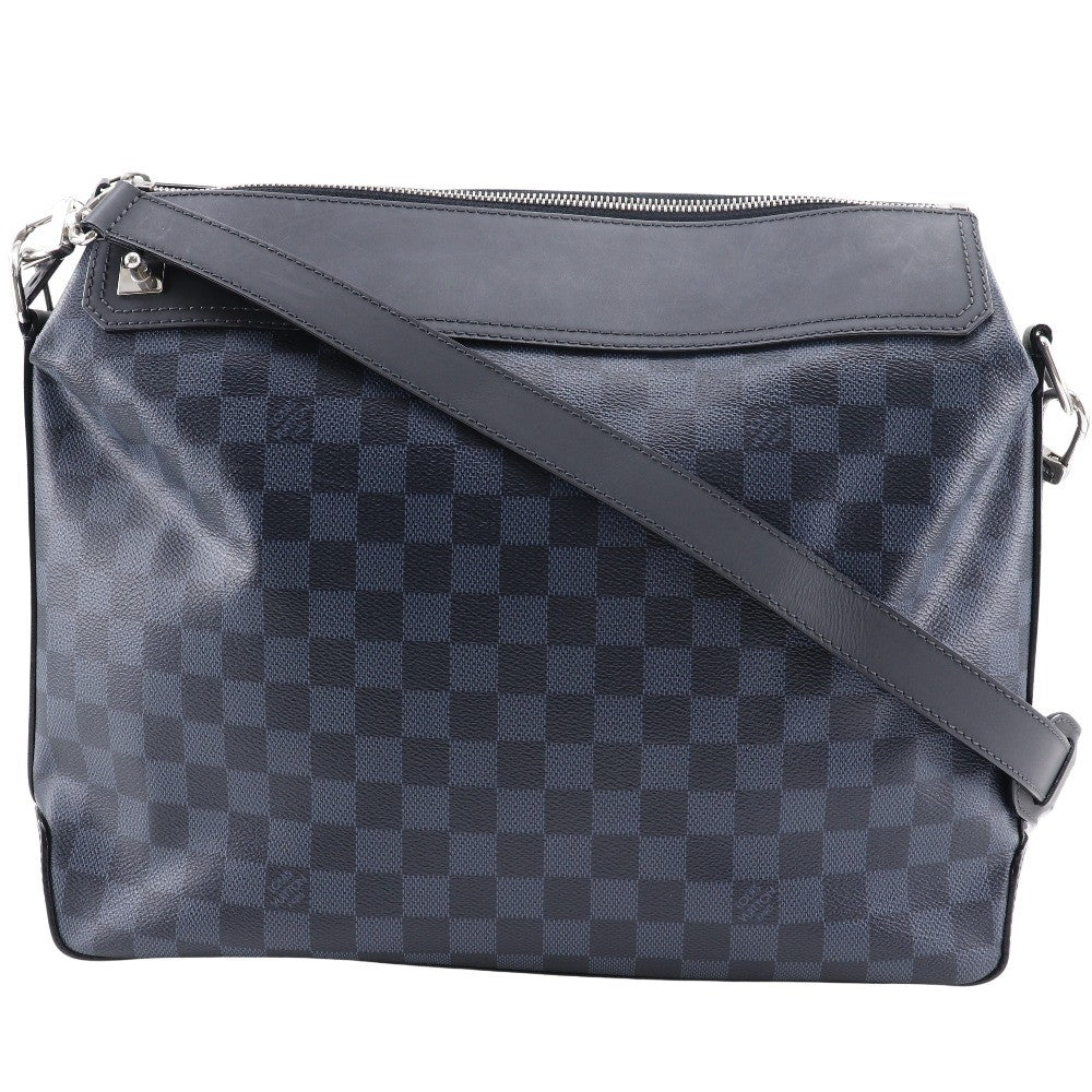 Louis Vuitton Greenwich Messenger Bag Damier Cobalt, BLACK, CANVAS, Shoulder bag