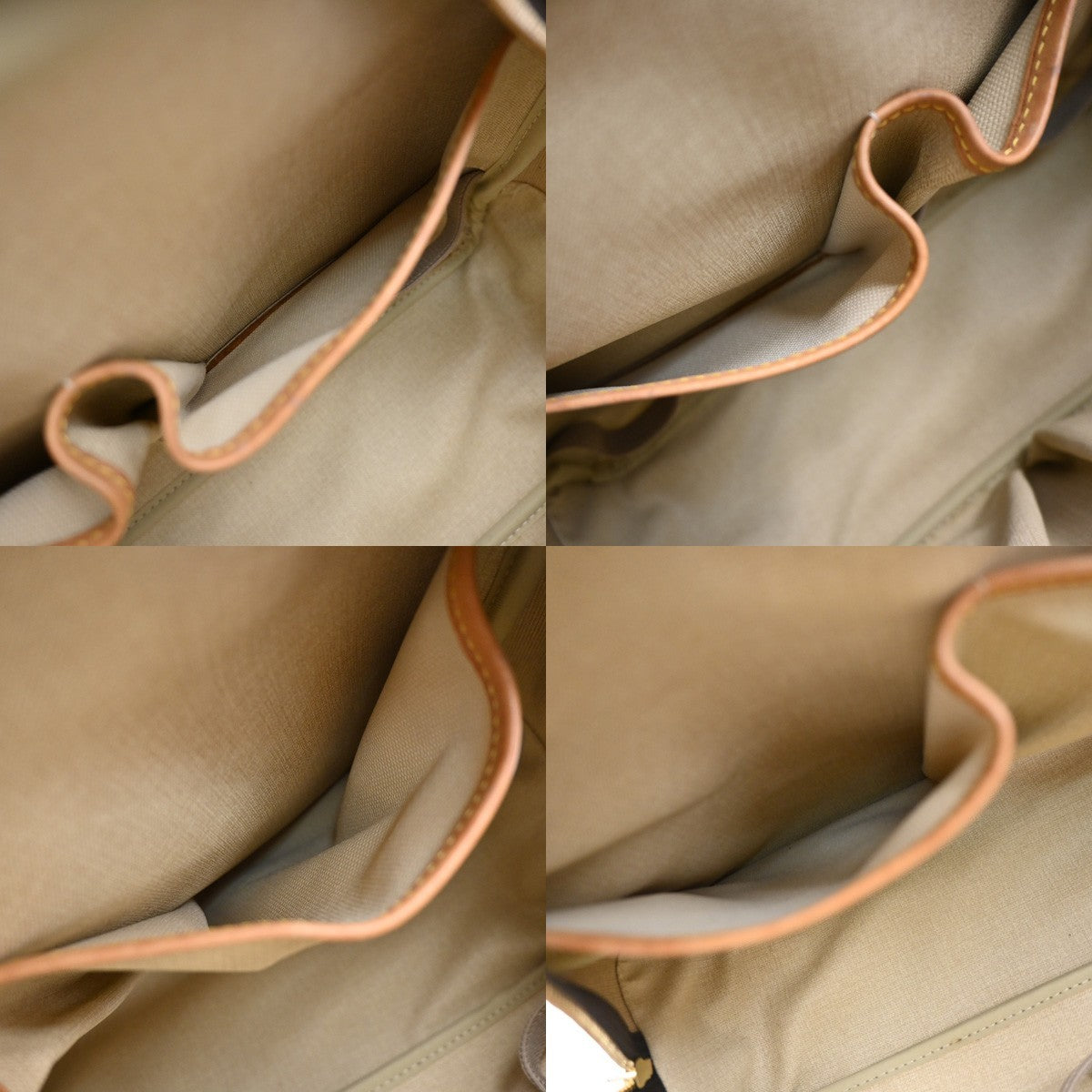 Louis Vuitton Deauville Handbag Monogram Canvas, BROWN, CANVAS, Handbag