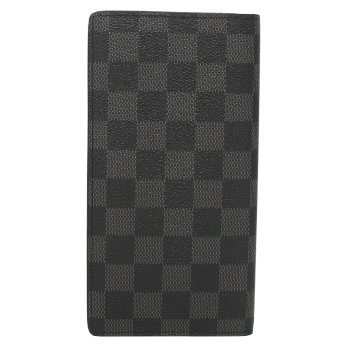 Louis Vuitton Brazza Long Bifold wallet Damier, GRAY, CANVAS, Wallets