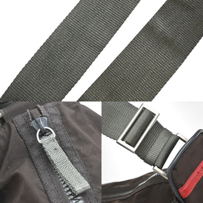 Prada Vintage Shoulder Bag Tessuto, BROWN, NYLON, Shoulder bag