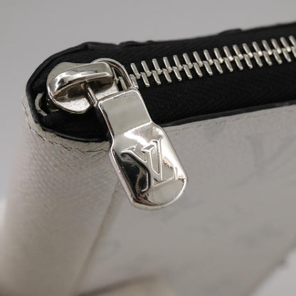 Louis Vuitton Zippy wallet vertical Taiga leather, WHITE, LEATHER, Wallets