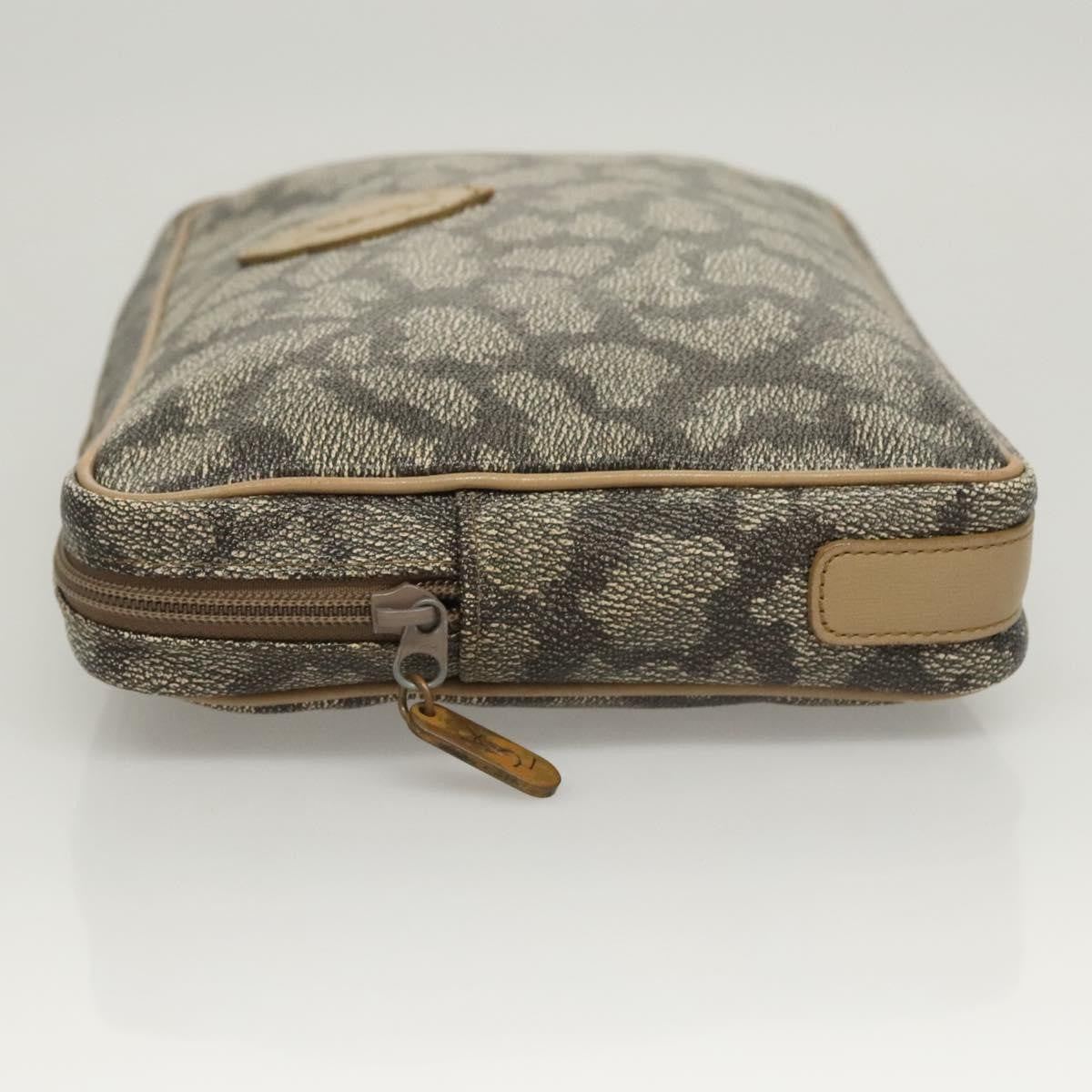 Saint Laurent Vintage Clutch PVC, GRAY, PVC, Clutche & pouche