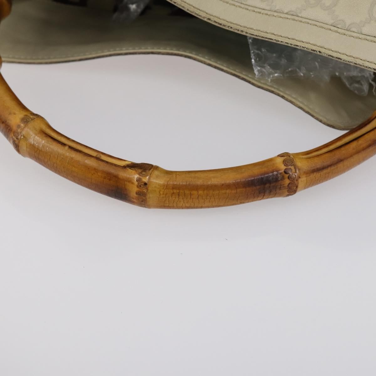 Gucci Vintage Diana Bamboo Shoulder Bag Leather, BEIGE, LEATHER, Shoulder bag