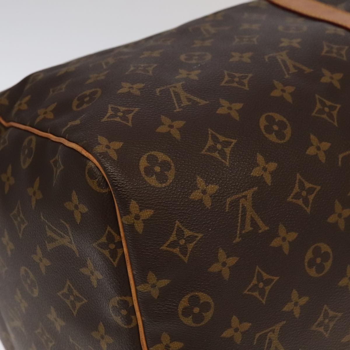 Louis Vuitton Keepall Bag Monogram Canvas, BROWN, CANVAS, Travel bag