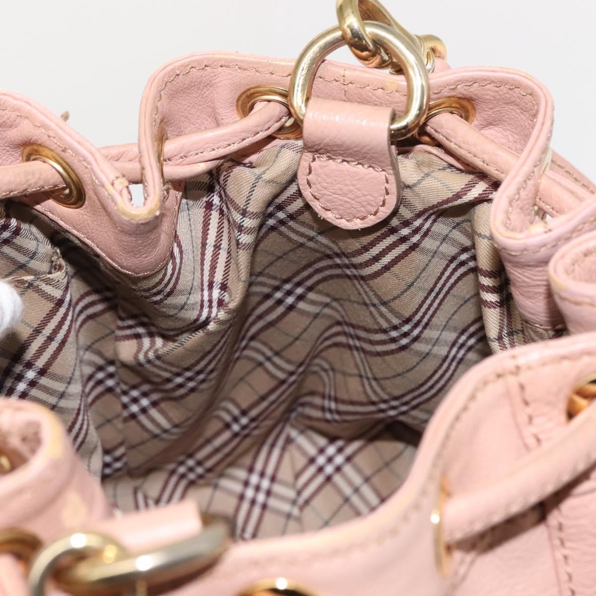 Burberry Blue Label shoulder bag Leather, PINK, LEATHER, Shoulder bag