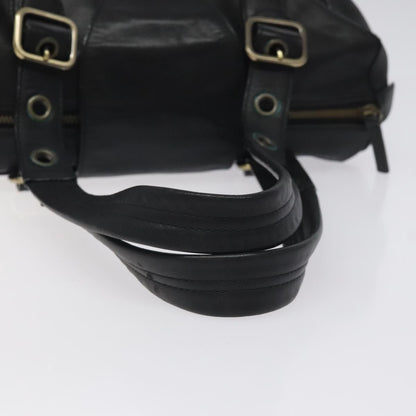 Chloe Vintage Shoulder Bag Leather, BLACK, LEATHER, Shoulder bag