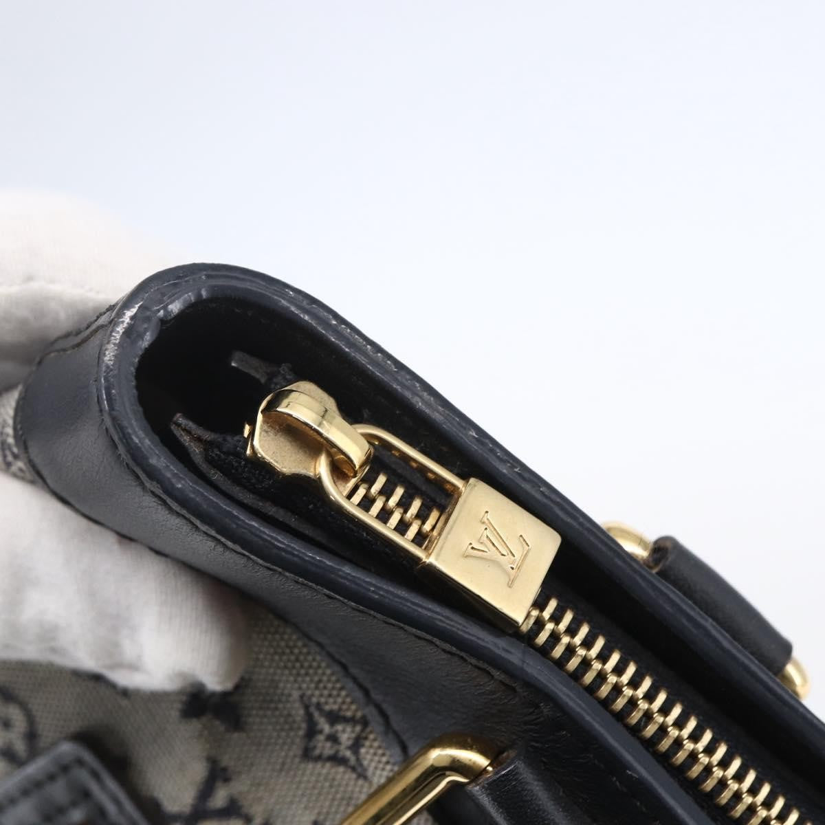 Louis Vuitton Lucille Handbag Mini Lin, BLUE, CANVAS, Handbag