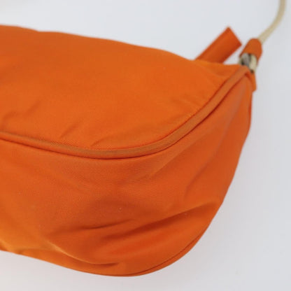 Prada Pochette Shoulder Bag Tessuto, ORANGE, NYLON, Clutche & pouche