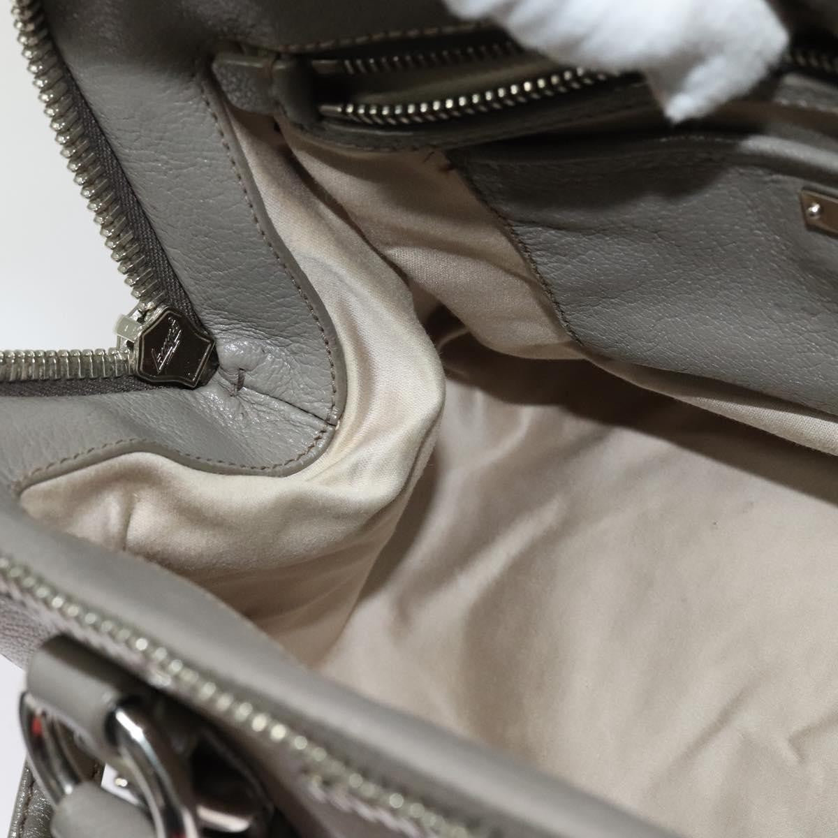 Miu Miu Madras Bowler Bag Leather, GRAY, LEATHER, Handbag