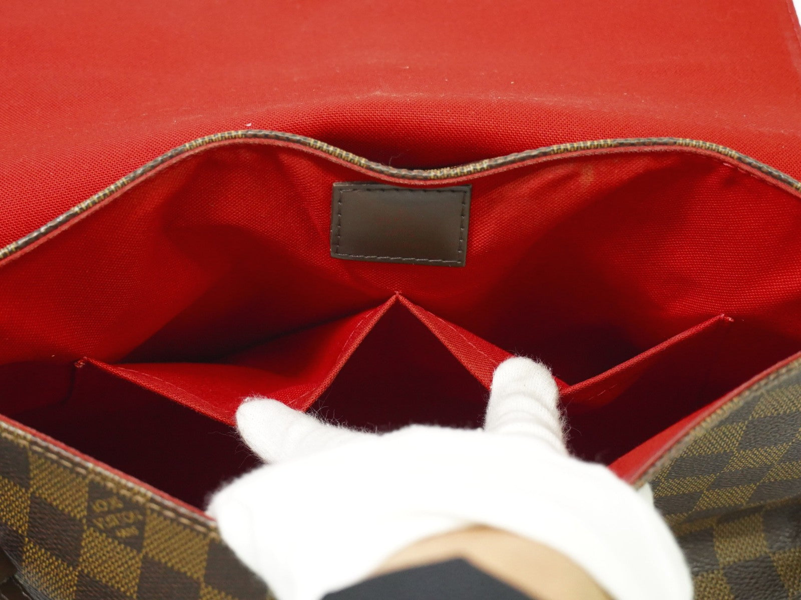 Louis Vuitton Besace Rosebery Handbag Damier, BROWN, CANVAS, Shoulder bag