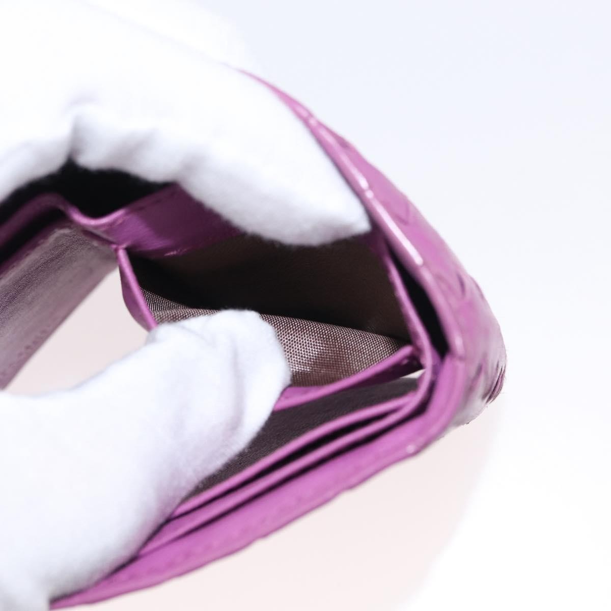 Bottega Veneta Trifold Wallet Intrecciato Leather, PURPLE, LEATHER, Wallets