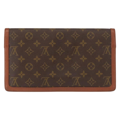 Louis Vuitton Dame Pochette Monogram Canvas, BROWN, CANVAS, Clutche & pouche