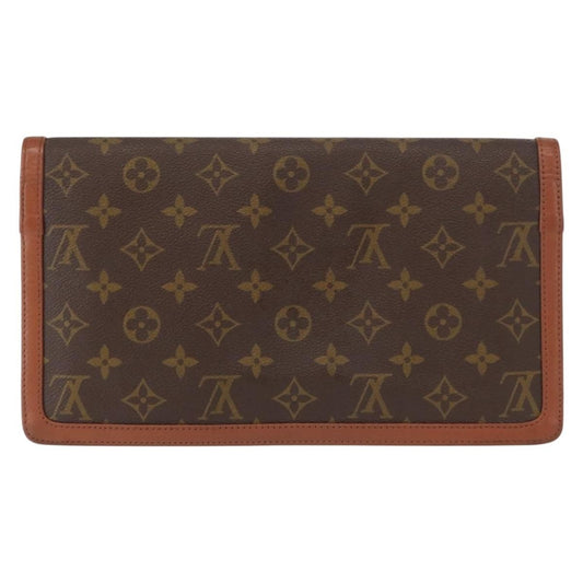 Louis Vuitton Dame Pochette Monogram Canvas, BROWN, CANVAS, Clutche & pouche