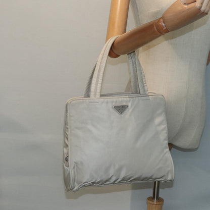 Prada Zip Around Tote Tessuto, BEIGE, NYLON, Tote bag