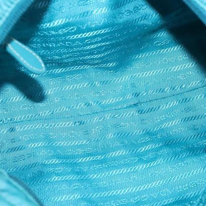 Prada Bow Convertible Tote Tessuto, BLUE, NYLON, Handbag