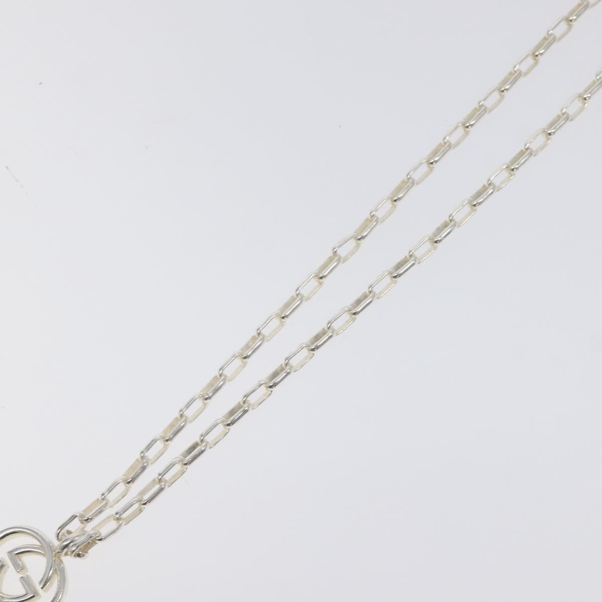 Gucci Interlocking G Pendant Necklace Sterling Silver, SILVER, SILVER, Necklace