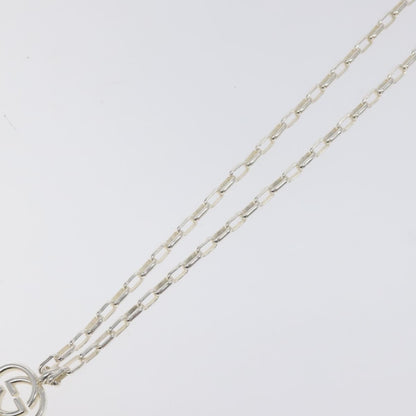 Gucci Interlocking G Pendant Necklace Sterling Silver, SILVER, SILVER, Necklace