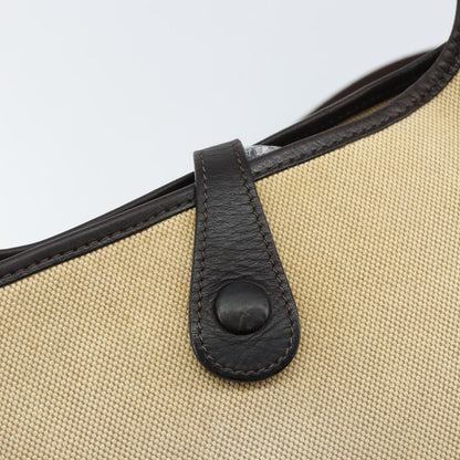 Hermes Evelyne Bag Gen III Toile and Leather, BEIGE, CANVAS, Shoulder bag