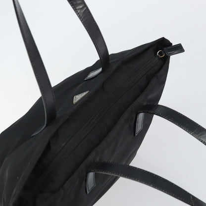 Prada Vintage Zip Tote Tessuto, BLACK, NYLON, Tote bag
