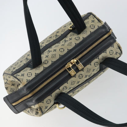 Louis Vuitton Josephine Handbag Mini Lin, BLUE, CANVAS, Handbag