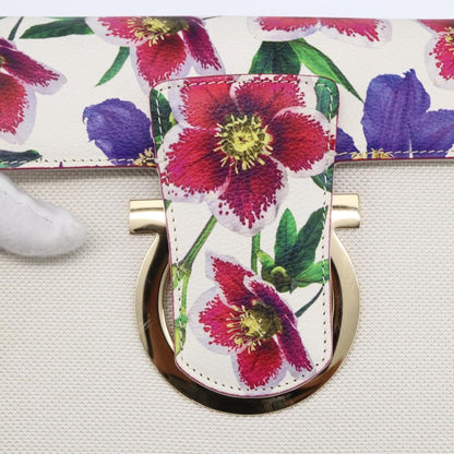 Salvatore Ferragamo Vintage Gancini Chain Shoulder Bag Canvas, MULTICOLOUR, CANVAS, Shoulder bag