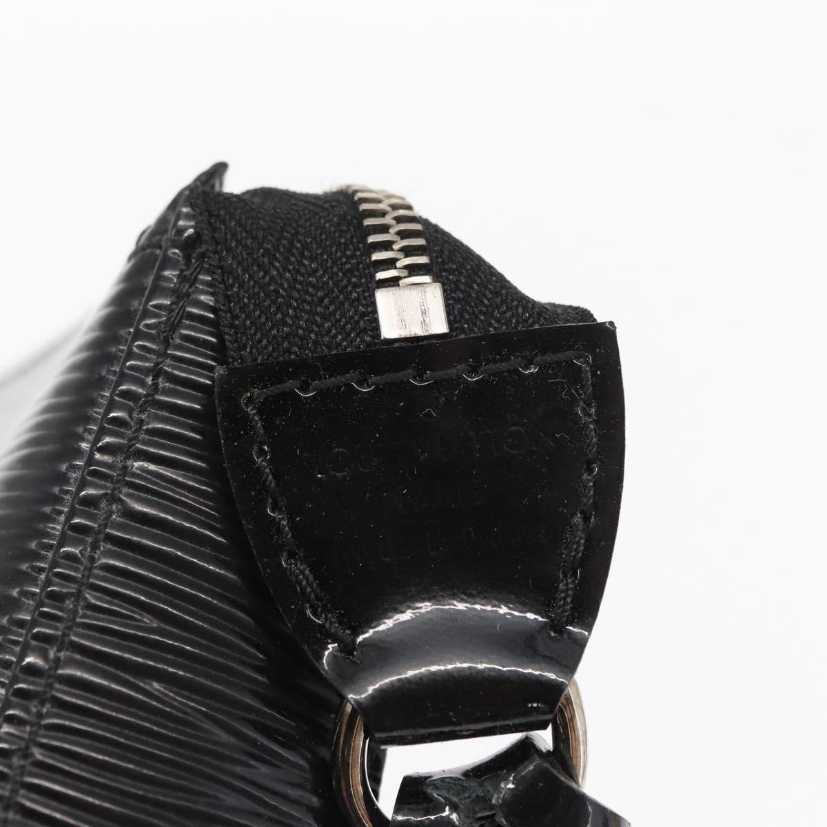 Louis Vuitton Pochette Accessoires NM Electric Epi Leather, BLACK, LEATHER, Clutche & pouche