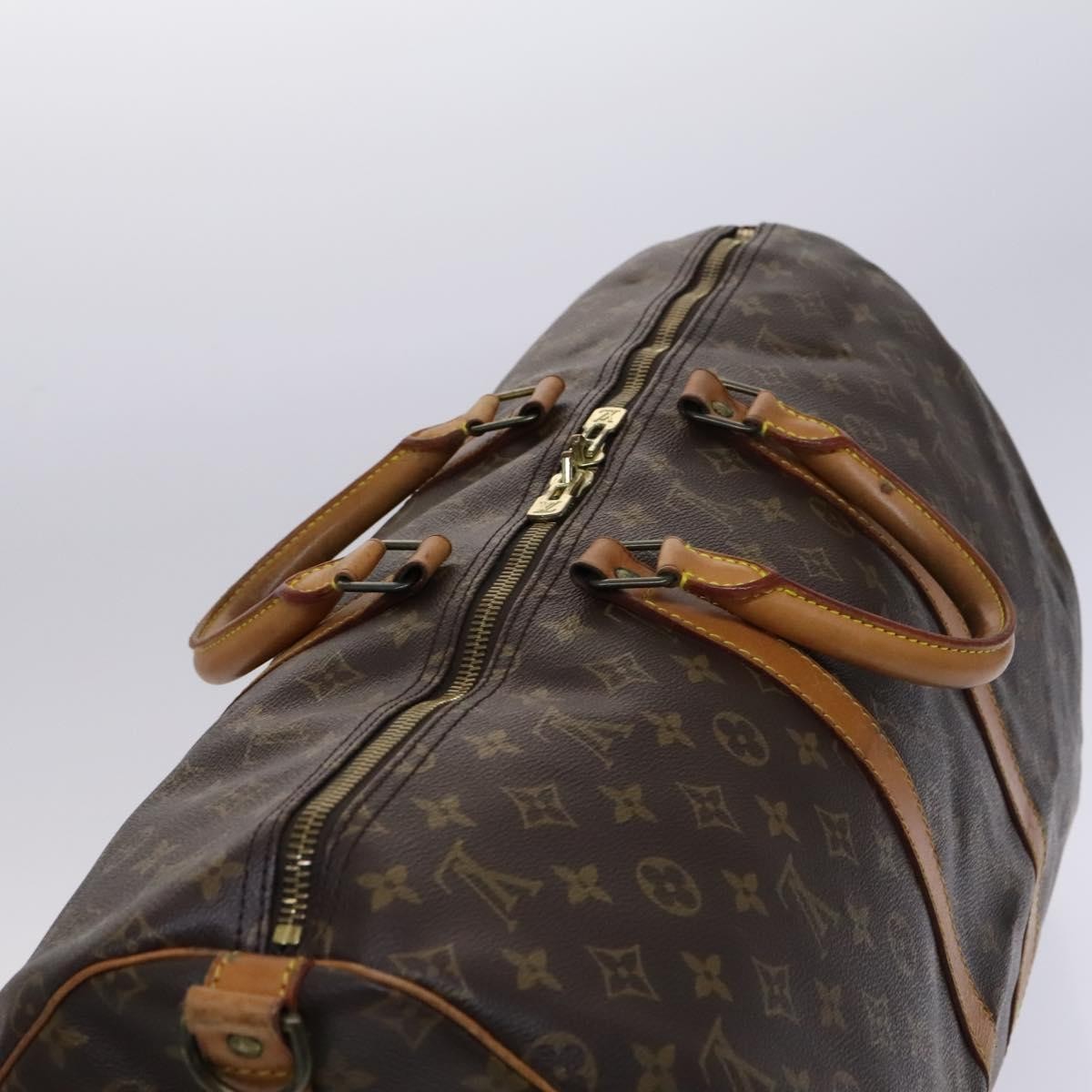 Louis Vuitton Keepall Bag Monogram Canvas, BROWN, CANVAS, Travel bag