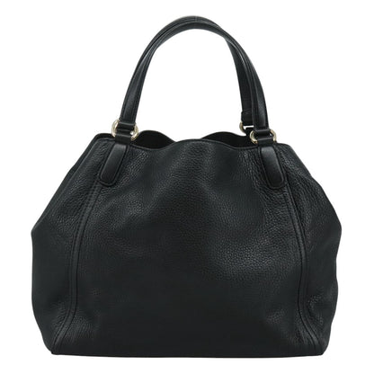 Gucci Soho Shoulder Bag Leather, BLACK, LEATHER, Handbag