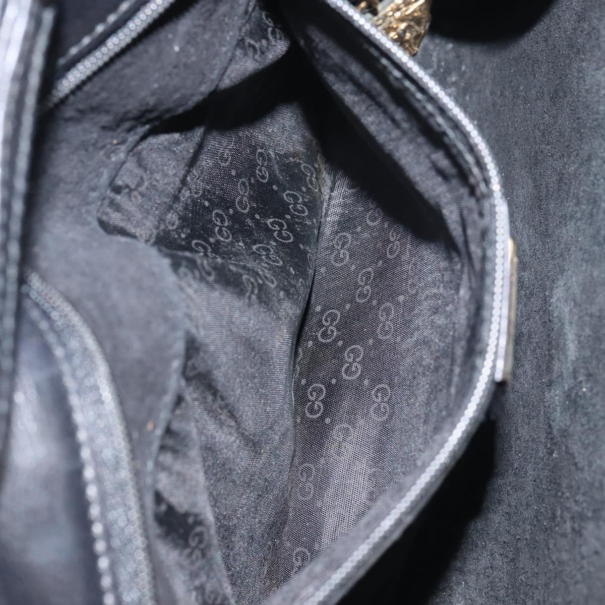 Gucci Vintage Shoulder Bag Leather, BLACK, LEATHER, Shoulder bag