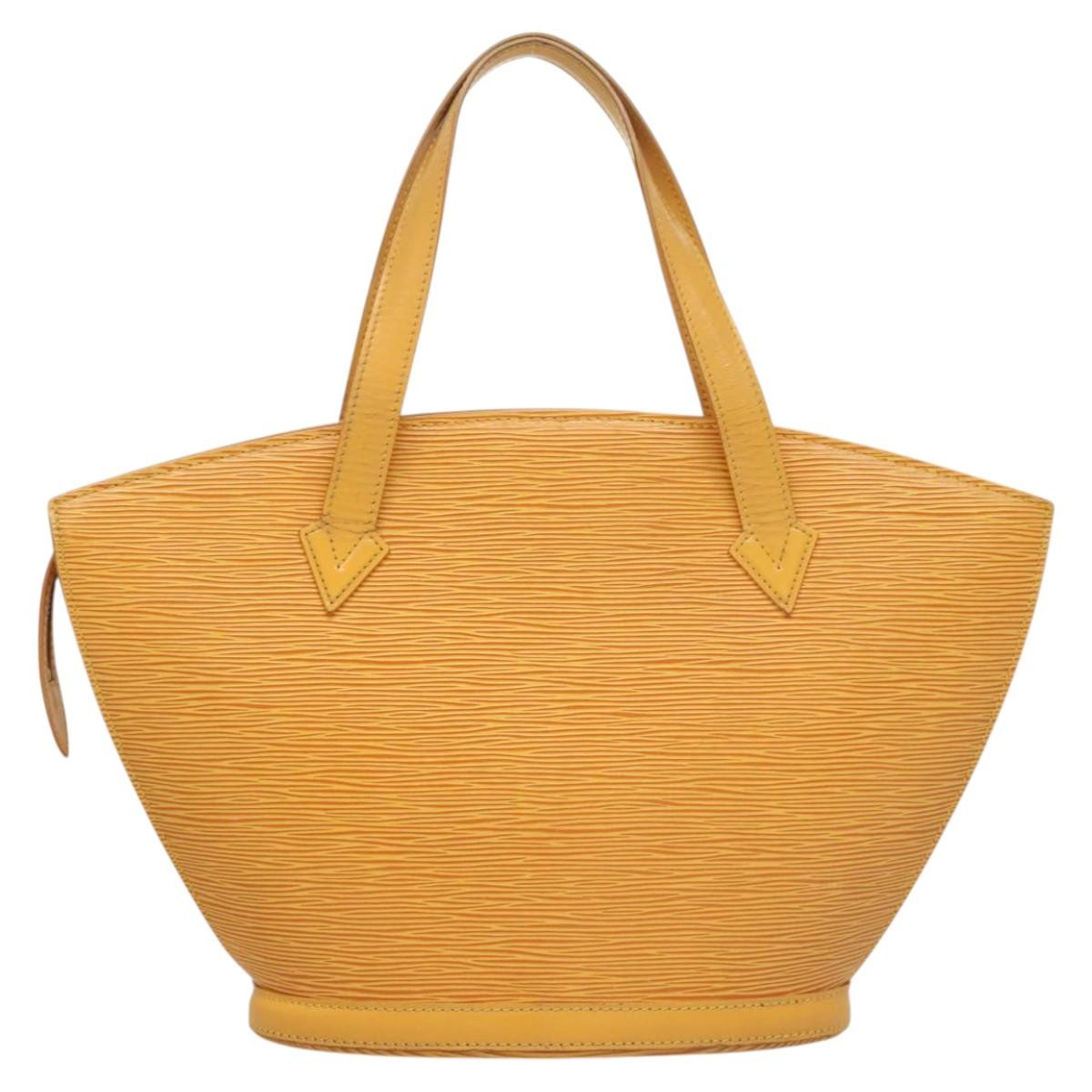 Louis Vuitton Saint Jacques Handbag Epi Leather, YELLOW, LEATHER, Handbag