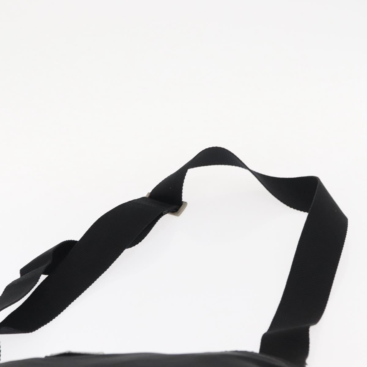 Prada Zip Messenger Bag Tessuto, BLACK, NYLON, Shoulder bag