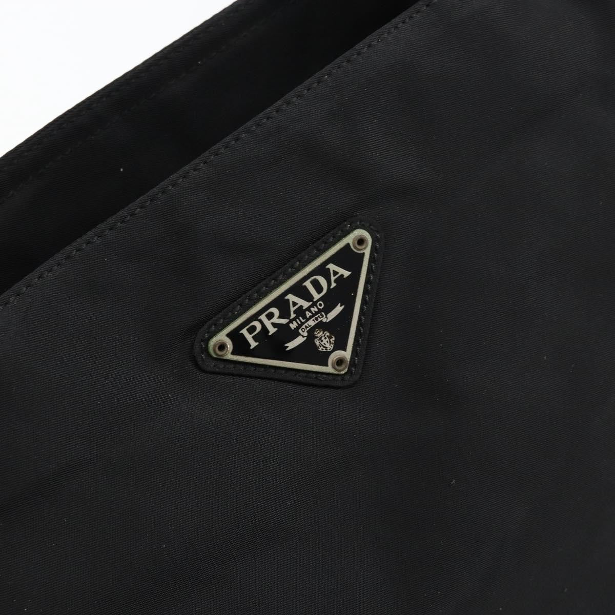 Prada Vintage Zip Tote Tessuto, BLACK, NYLON, Tote bag