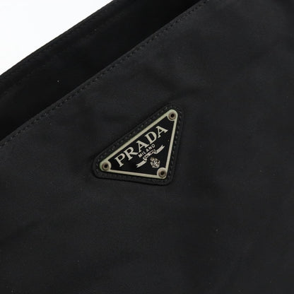 Prada Vintage Zip Tote Tessuto, BLACK, NYLON, Tote bag