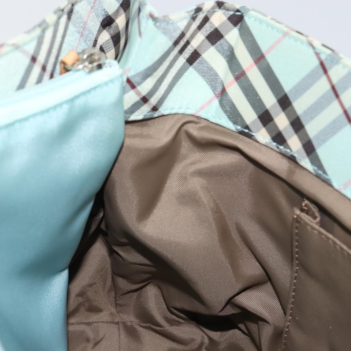 Burberry Nova Check Tote Nylon, BLUE, NYLON, Tote bag