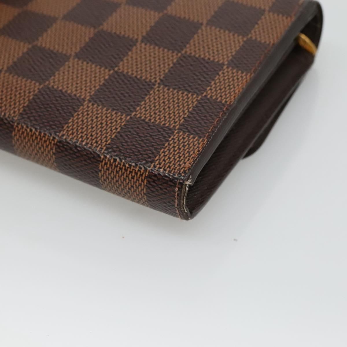 Louis Vuitton Sistina Wallet Damier, BROWN, CANVAS, Wallets