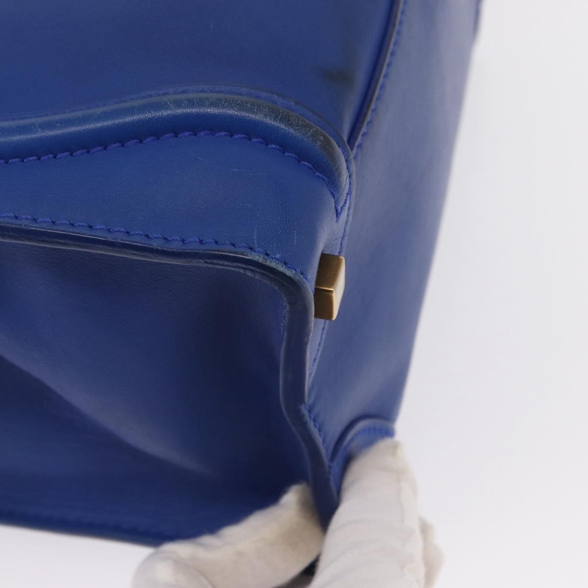 Celine Luggage Bag Smooth Leather, BLUE, LEATHER, Handbag