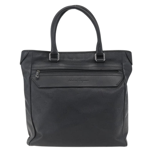 Salvatore Ferragamo Vintage Tote bag Leather, BLACK, LEATHER, Tote bag