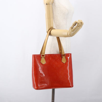 Louis Vuitton Houston Handbag Monogram Vernis, RED, PATENT_LEATHER, Handbag