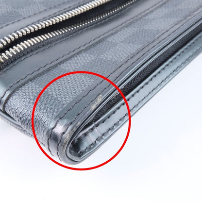 Louis Vuitton Thomas Handbag Damier Graphite, BLACK, CANVAS, Shoulder bag