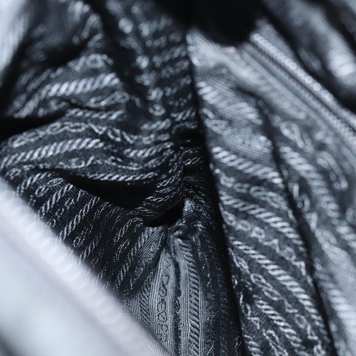 Prada Flat Messenger Bag Tessuto, BLACK, NYLON, Shoulder bag