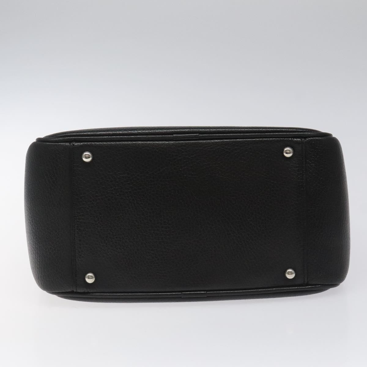 Burberry Vintage Handbag Leather, BLACK, LEATHER, Handbag