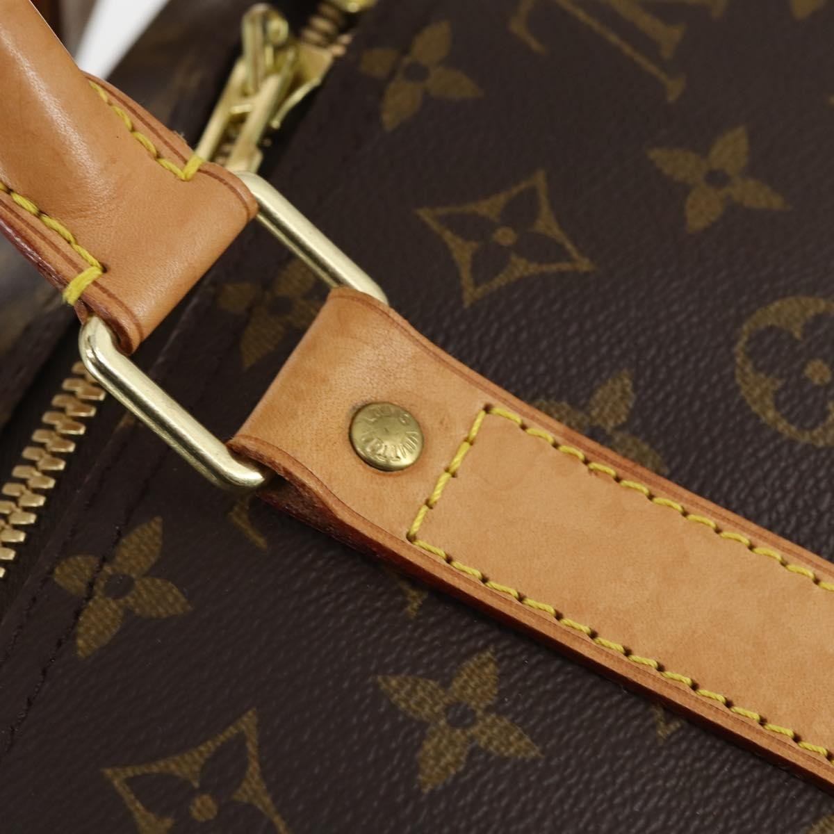 Louis Vuitton Keepall Bag Monogram Canvas, BROWN, CANVAS, Travel bag
