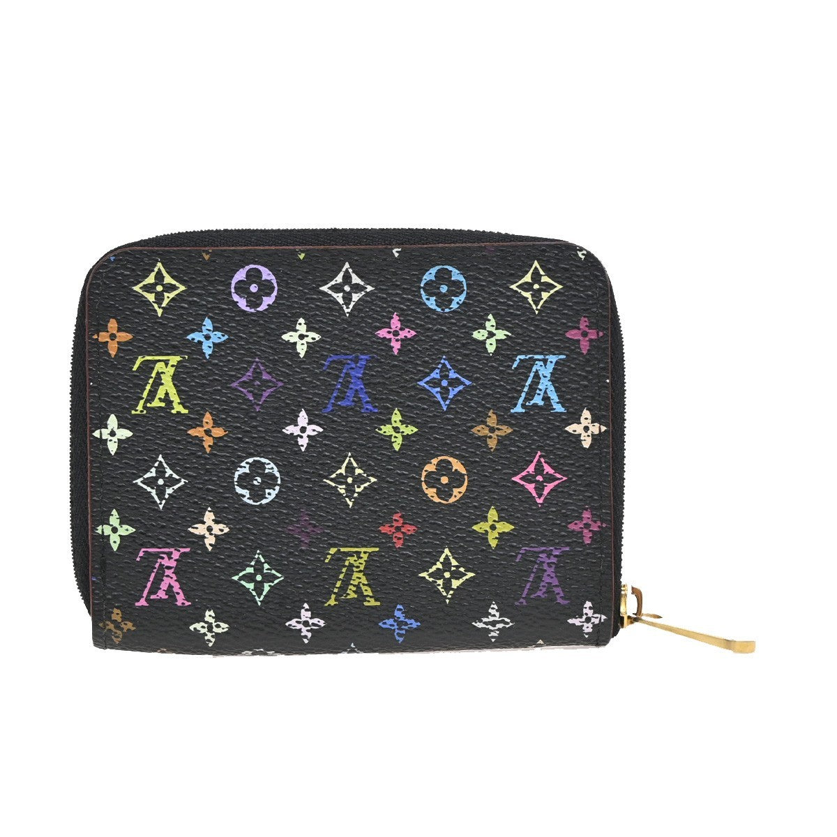 Louis Vuitton Porte-Monnaie Zippy Wallet Monogram Multicolor, BLACK, CANVAS, Wallets