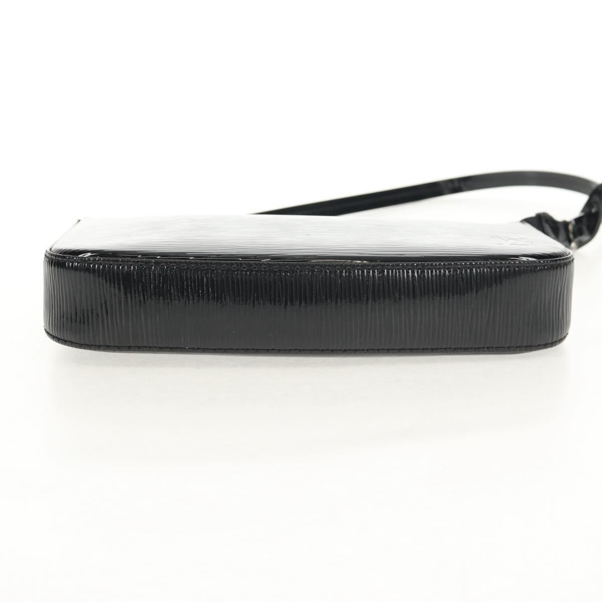 Louis Vuitton Pochette Accessoires NM Electric Epi Leather, BLACK, LEATHER, Clutche & pouche